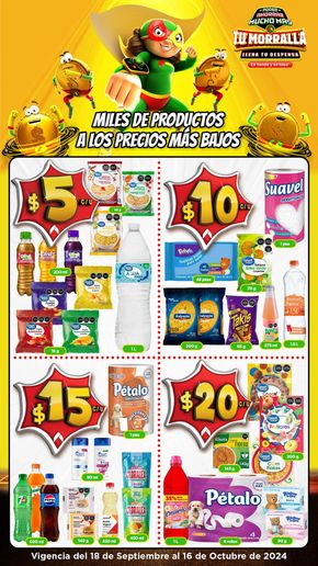 Ofertas de Supermercados en Perote | Tu moralla de Bodega Aurrera | 20/9/2024 - 16/10/2024