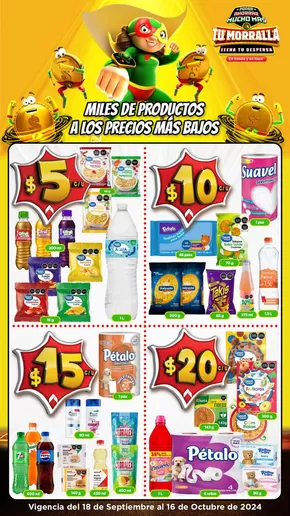 Ofertas de Supermercados en Villa Lázaro Cárdenas (La Uno) | Tu moralla de Bodega Aurrera | 20/9/2024 - 16/10/2024