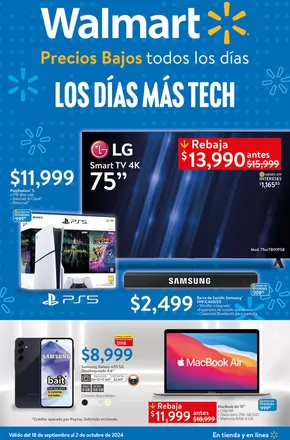 Ofertas de Supermercados en Acanceh | Walmart - Los Días más Tech de Walmart | 23/9/2024 - 2/10/2024