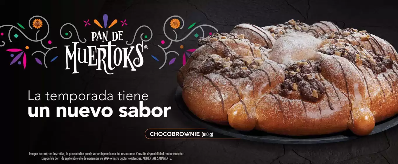 Catálogo Toks Restaurante en Ciudad de México | Pan de Muertoks | 25/9/2024 - 6/11/2024