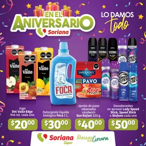 Ofertas de Supermercados en Villa Cuauhtémoc | Folleto Aniversario Súper de Soriana Súper | 27/9/2024 - 9/10/2024