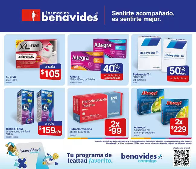 Catálogo Farmacias Benavides en Hermosillo | Folleto de Octubre | 2/10/2024 - 31/10/2024