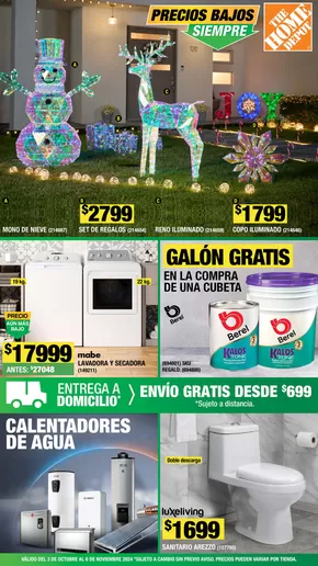 Ofertas de Hogar en Zacatecas | Precios bajos siempre - The Home Depot de The Home Depot | 3/10/2024 - 6/11/2024