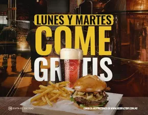 Catálogo Beer Factory en León | Lunes y Martes Come Gratis | 10/10/2024 - 5/1/2025