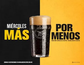 Ofertas de Restaurantes en Cuajimalpa de Morelos | Miércoles más por menos de Beer Factory | 10/10/2024 - 5/1/2025