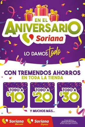 Catálogo Soriana Mercado en Sahuayo de Morelos | Folleto Aniversario Soriana Mercado | 11/10/2024 - 29/10/2024