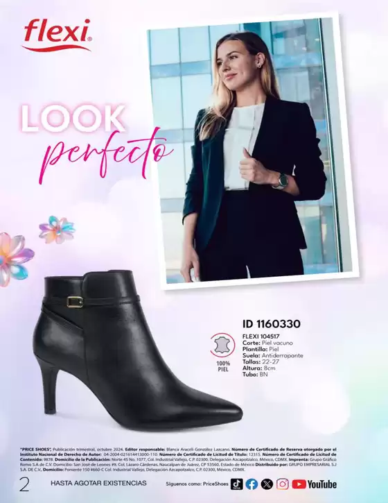 Catálogo Price Shoes en Zapopan | FLEXI  | 11/10/2024 - 31/12/2024