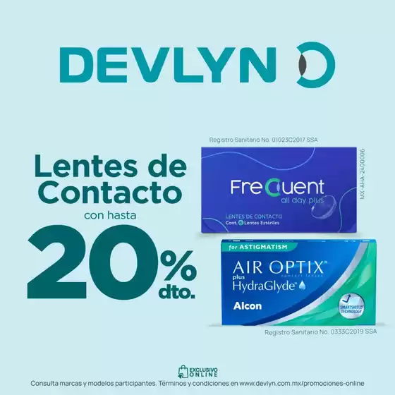 Catálogo Devlyn en Linares | Lentes de contacto con hasta 20% de descuento | 15/10/2024 - 31/10/2024