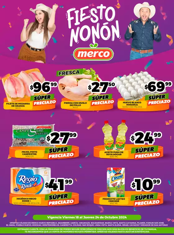 Catálogo Merco en Ciudad Apodaca | Fiestononón | 18/10/2024 - 24/10/2024