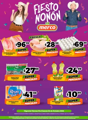 Catálogo Merco en Ramos Arizpe | Fiestononón | 18/10/2024 - 24/10/2024