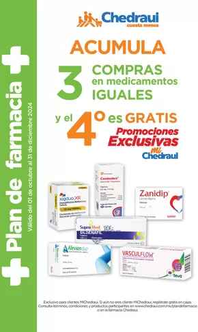 Catálogo Chedraui en Cancún | Plan de Farmacia | 17/10/2024 - 31/12/2024