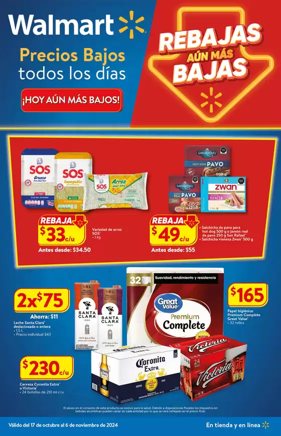 Catálogo Walmart en Mexicali | Rebajas aún más bajas | 21/10/2024 - 6/11/2024