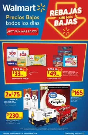 Catálogo Walmart | Rebajas aún más bajas | 21/10/2024 - 6/11/2024