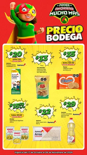 Ofertas de Supermercados en Miguel Auza | Precio Bodega de Bodega Aurrera | 21/10/2024 - 6/11/2024