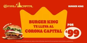 Ofertas de Restaurantes en Mérida | Burger King te lleva al Corona Capital de Burger King | 22/10/2024 - 31/12/2024