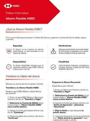 Catálogo HSBC en Comalcalco | Cuenta Ahorro Flexible HSBC | 23/10/2024 - 15/3/2025