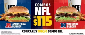 Ofertas de Restaurantes en Mérida | Combos NFL de Carl's Jr | 23/10/2024 - 31/12/2024