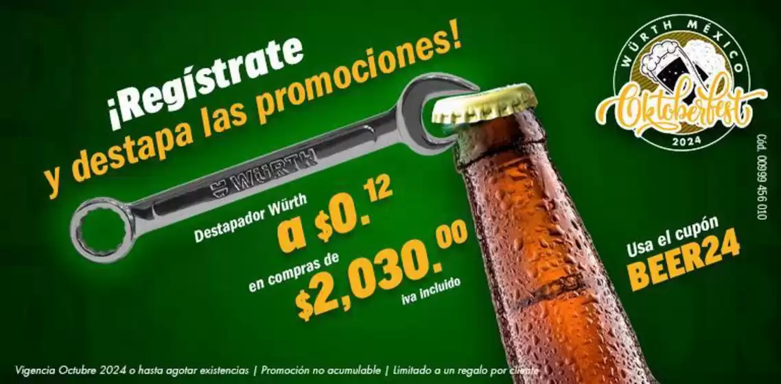 Catálogo Würth en Miguel Hidalgo | Oktoberfest | 24/10/2024 - 31/10/2024