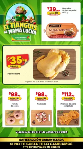 Ofertas de Supermercados en Miguel Auza | El Tianguis de Bodega Aurrera | 28/10/2024 - 31/10/2024