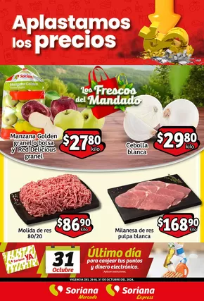 Ofertas de Supermercados en Tlahuelilpan | Martes y Miércoles del Campo Mercado de Soriana Mercado | 30/10/2024 - 31/10/2024