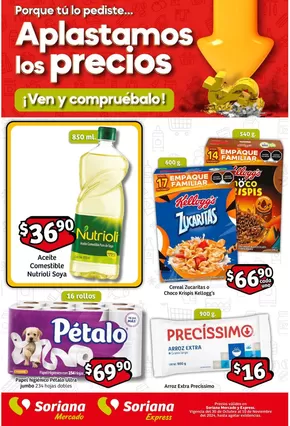 Ofertas de Supermercados en Ciudad General Terán | Folleto Aplastamos los Precios de Soriana Express | 31/10/2024 - 10/11/2024