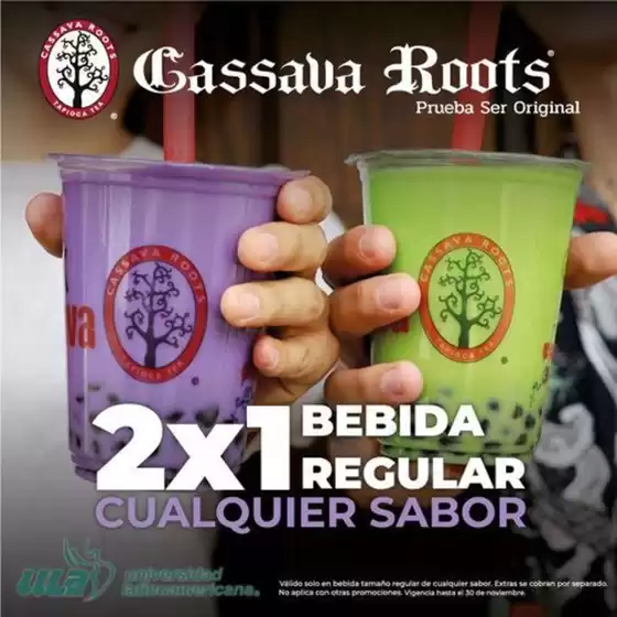 Catálogo Cassava Roots en Pachuca de Soto | Bebidas 2x1 | 1/11/2024 - 30/11/2024