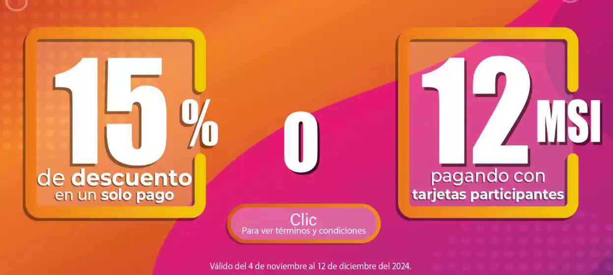 Catálogo Sofamex | 15% de descuento  | 7/11/2024 - 12/12/2024