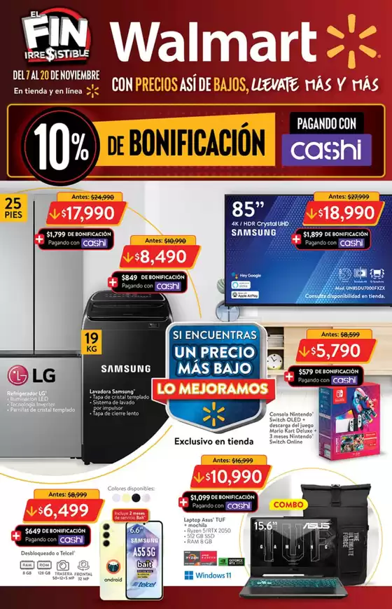 Catálogo Walmart en Juriquilla | El Fin Irresistible | 7/11/2024 - 20/11/2024