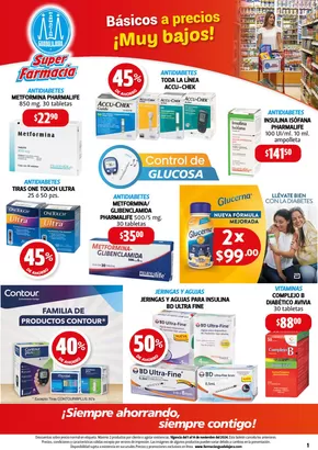 Ofertas de Farmacias y Salud en Atlixco | Básicos a precios muy bajos! de Farmacias Guadalajara | 8/11/2024 - 14/11/2024