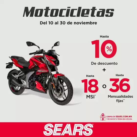 Catálogo Sears en Culiacán Rosales | Descuentos Sears | 11/11/2024 - 30/11/2024