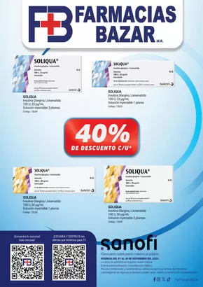 Ofertas de Farmacias y Salud en San Francisco de Campeche | Folleto del mes de Farmacias Bazar | 14/11/2024 - 30/11/2024