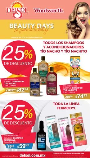 Ofertas de Tiendas Departamentales en León | Beauty Days de Del Sol | 14/11/2024 - 28/11/2024