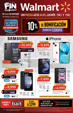 Catálogo Walmart | El Fin Irresistible - Celulares | 15/11/2024 - 20/11/2024