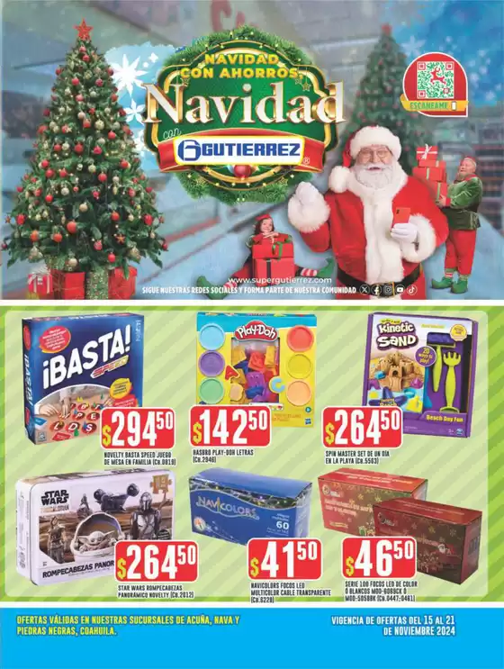 Catálogo Super Gutierrez en Piedras Negras | Navidad con Ahorros | 15/11/2024 - 21/11/2024