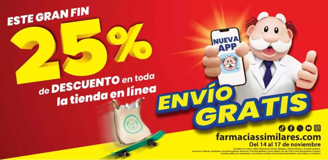 Catálogo Farmacias Similares en Delicias | 25% de descuento | 18/11/2024 - 24/11/2024