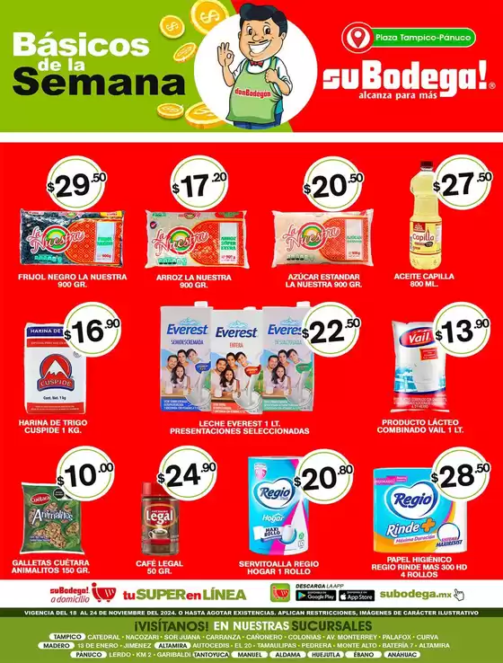 Catálogo SuBodega en Miramar | Basicos de la Semana | 19/11/2024 - 24/11/2024