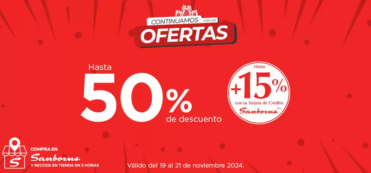 Catálogo Sanborns | Continuamos con las ofertas | 19/11/2024 - 21/11/2024