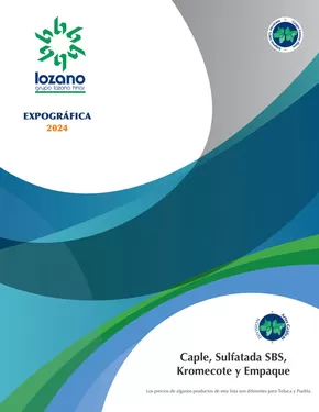 Catálogo Papelerías Lozano Hermanos | Lista de precios de cartón y empaque | 20/11/2024 - 31/12/2024