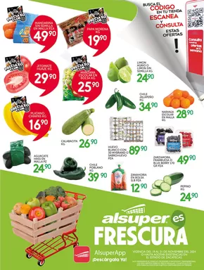 Ofertas de Supermercados en Fresnillo | Alsuper ZACATECAS de Alsuper | 20/11/2024 - 21/11/2024