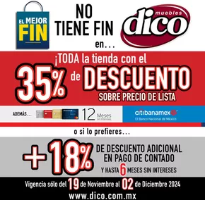 Catálogo Muebles Dico en Guadalajara | Muebles Dico - Mejor Fin no tiene Fin | 20/11/2024 - 2/12/2024