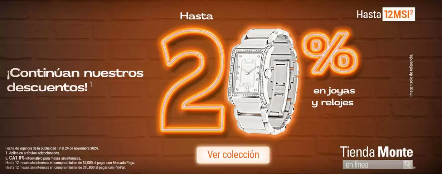 Catálogo Nacional Monte de Piedad | 20% en joyas y relojes | 20/11/2024 - 24/11/2024