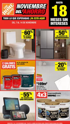 Catálogo The Home Depot | Noviembre del Ahorro | 20/11/2024 - 27/11/2024