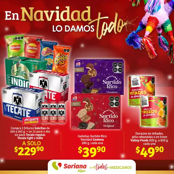 Catálogo Soriana Híper en Zapopan | En la navidad lo damos todo Híper | 21/11/2024 - 28/11/2024