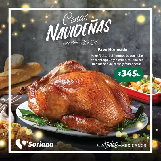 Catálogo Soriana Express en Monterrey | Folleto Cenas Navideñas Mercado | 21/11/2024 - 31/12/2024