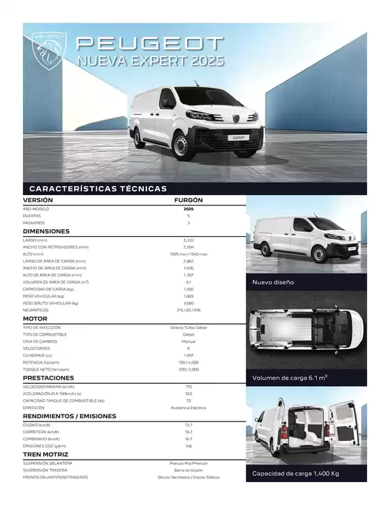 Catálogo Peugeot en Guadalajara | NUEVA EXPERT 2025 | 21/11/2024 - 21/11/2025