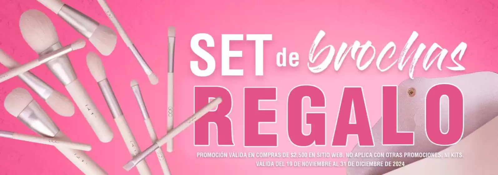 Catálogo Goc Make up en Miguel Hidalgo | Set de brochas | 21/11/2024 - 31/12/2024