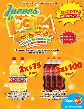 Catálogo Súper Aki en Cancún | Jueves de Locura | 21/11/2024 - 21/11/2024