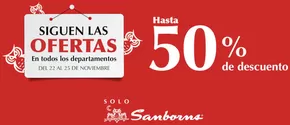 Ofertas de Tiendas Departamentales en Paseo de las Reynas | Siguen las ofertas de Sanborns | 22/11/2024 - 25/11/2024