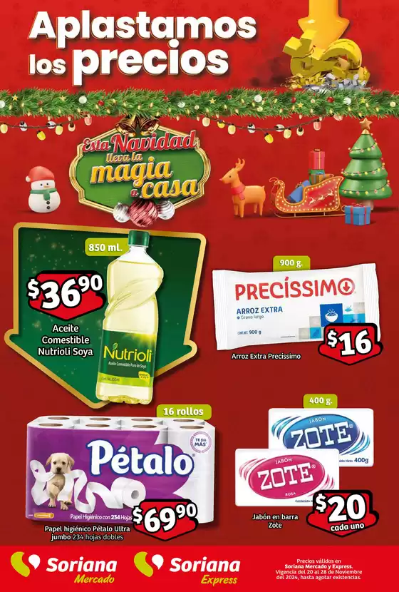 Catálogo Soriana Mercado en Paraíso | Esta Navidad lleva la magia a casa Mercado | 22/11/2024 - 28/11/2024