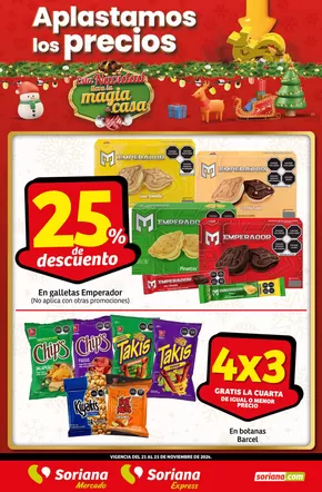 Ofertas de Supermercados en Tlahuelilpan | Fin de Semana Mercado de Soriana Mercado | 22/11/2024 - 25/11/2024